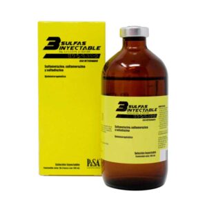 3 Sulfas Inyectable — Antibiótico de amplio espectro para Bovinos 100 ml