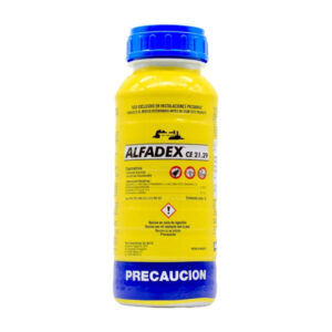 Alfadex — Insecticida y Acaricida para instalaciones para bovinos y caballos 1 Litro