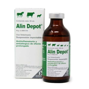 Alin Depot — Antiinflamatorio y antialérgico de efecto prolongado para bovinos y caballos