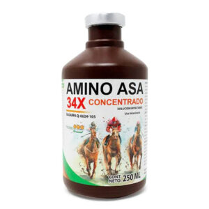 Amino Asa — Multivitamínico Reconstituyente Proteico para Bovinos y Caballos 34x 250 ml