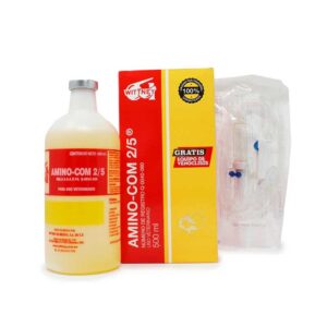 Amino-Com 2/5 — Reconstituyente proteico para bovinos y caballos 500 ml