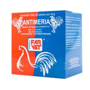 Antimeria — Coccidicida y Antibacteriano para Aves Caja con 25 Sobres