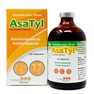 AsaTyl — Antibiótico de amplio espectro para bovinos 100 ml