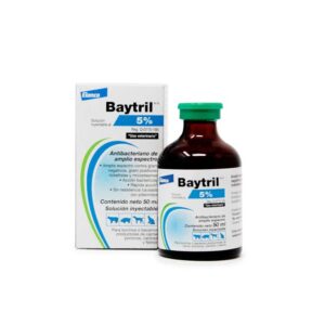 Baytril 5% 50 ml — Antibiótico de amplio espectro para bovinos 50 ml