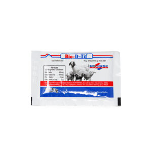 Bio-D-Tif Polvo — Antibacteriano y antidiarreico para aves 25 sobres