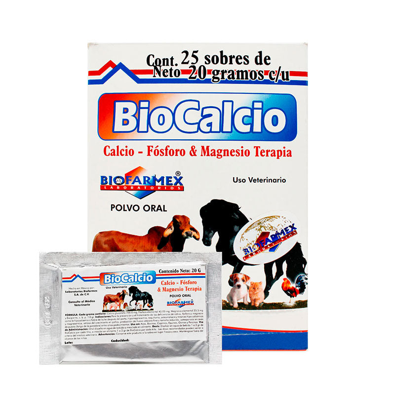 BioCalcio — Suplemento mineral de calcio, fósforo y magnesio para bovinos