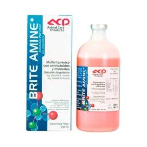 Brite Amine — Suplemento vitamínico y mineral inyectable para Bovinos 500 ml