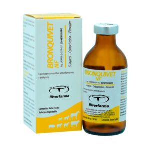 Bronquivet NF — Expectorante, mucolítico, antiinflamatorio y analgésico inyectable para Bovinos 50 m