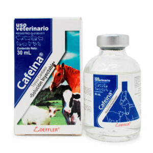 Cafeina® — Tónico cardíaco y estimulante respiratorio para bovinos y caballos 30 ml