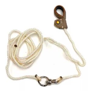 Calza de Cuero para Gallos 1.5 m — Equipo de sujeción y protección para Aves