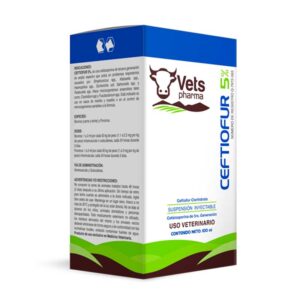 Ceftiofur 5% 100 ml — Antibiótico de amplio espectro para bovinos 100