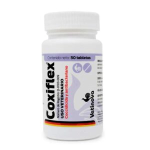 Coxiflex — Coccidicida y Antibacteriano para Aves 50 Tabletas