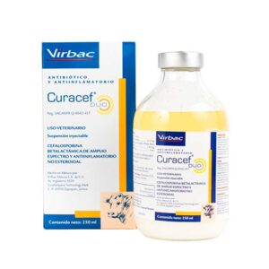 Curacef Duo 250 ml — Antibiótico de amplio espectro para bovinos
