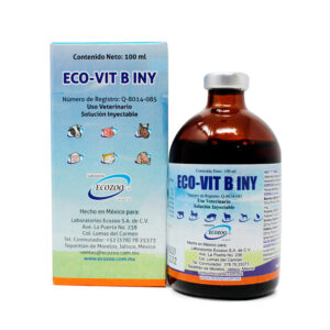 Eco-Vit B INY — Complejo vitamínico B inyectable antianémico para bovinos y caballos 100 ml