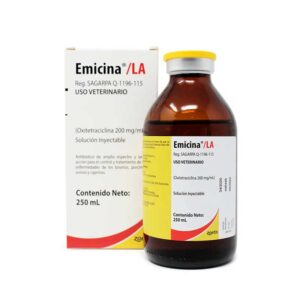 Emicina LA 250 ml — Antibiótico de amplio espectro para bovinos 250ml