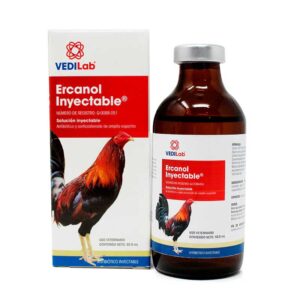 Ercanol Inyectable 50 ml — Antibiótico combinado para Aves 50 ml