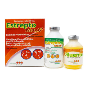 Estrepto Max6 — Antibiótico de amplio espectro con antiinflamatorio y