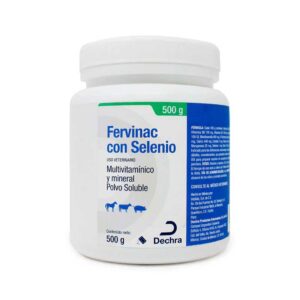 Fervinac con Selenio — Multivitamínico y Mineral en polvo soluble para Bovinos 500 g