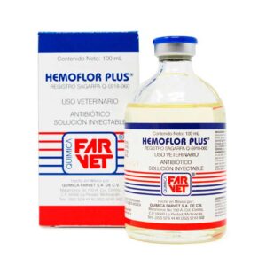 Hemoflor Plus — Suplemento vitamínico y mineral inyectable para Bovinos 100 ml