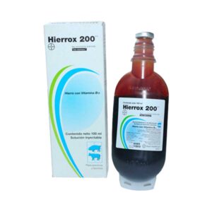 Hierrox 200 100 ml — Suplemento de hierro inyectable para bovinos 100