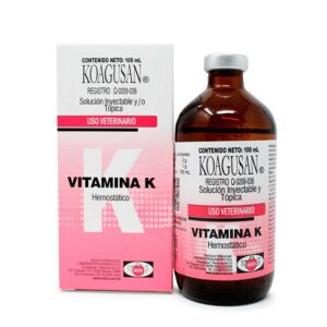Koagusan Vitamina K — Hemostático vitamínico para bovinos 100 ml