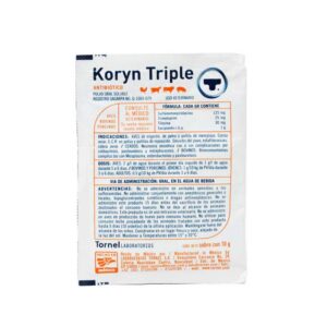 Koryn Triple 10 g — Antibiótico de amplio espectro para bovinos 10 g
