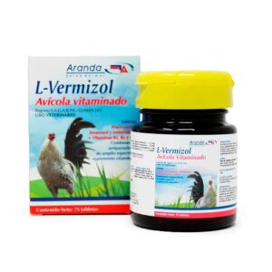 L-Vermizol Avícola Vitaminado 75 Tabletas — Antiparasitario de amplio