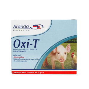 Oxi-T — Antibiótico de amplio espectro para porcinos 10 sobres de 25 g
