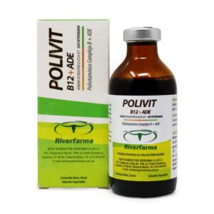 Polivit B12 + ADE — Suplemento vitamínico inyectable para bovinos y caballos 50 ml