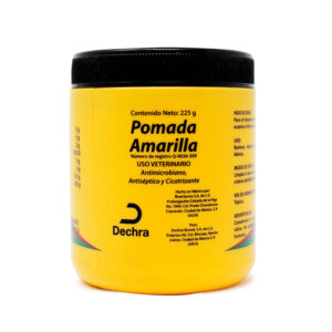 Pomada Amarilla — Pomada Antiséptica y Cicatrizante para bovinos, caballos, aves y cerdos 225 g