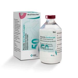 Porcilis Ery+Parvo+Lepto — Vacuna combinada para porcinos 100 ml 50 Dosis