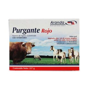 Purgante Rojo 227 g — Purgante antiparasitario interno para bovinos