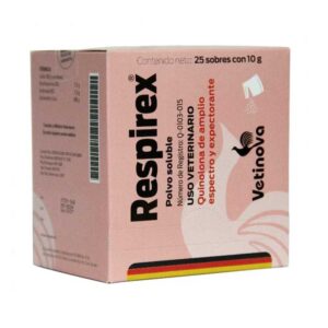 Respirex Polvo — Antibiótico de amplio espectro para bovinos Caja 25 Sobres
