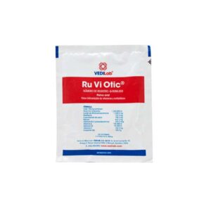 Ru Vi Otic — Antibiótico ótico de amplio espectro para bovinos, caballos, cerdos y aves 20 g