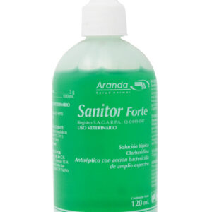 Sanitor Forte Gotero — Antiséptico tópico de amplio espectro para bovinos y caballos 120 ml