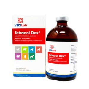 Tetracol Dex — Antibiótico de amplio espectro con antiinflamatorio para Bovinos 100 ml