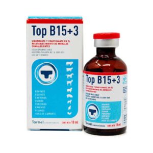 Top B15+3 — Suplemento vigorizante para bovinos y caballos 10 ml