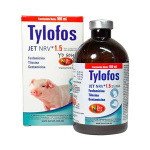 Tylofos Jet NRV 1.5 — Antibiótico de amplio espectro para aves 100 ml