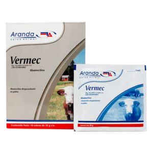 Vermec — Desparasitante interno y externo en polvo para bovinos 10 sobres