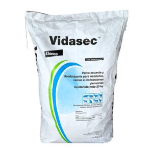 Vidasec — Polvo secante y deodorizante para camas e instalaciones para bovinos y caballos 20 kg