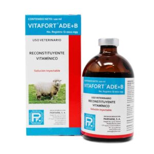 Vitafort ADE+B — Reconstituyente vitamínico inyectable para bovinos, caballos, aves y cerdos 100 ml