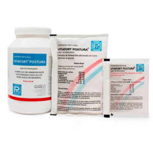 Vitafort®Postura — Suplemento de aminoácidos y calcio para aves 10 g,