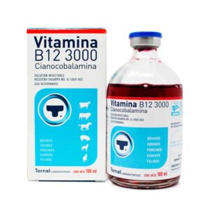 Vitamina B12 3000 — Suplemento vitamínico inyectable para bovinos 100