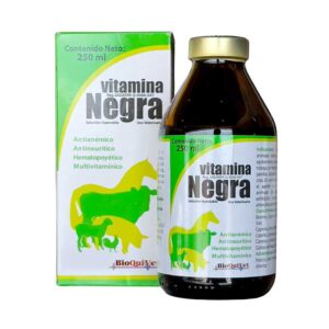 Vitamina Negra — Multivitamínico inyectable reconstituyente para bovinos y caballos 250 ml