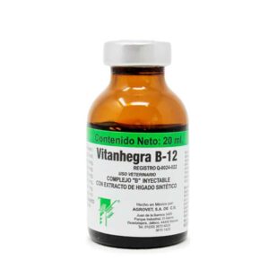 Vitanhegra B-12 — Suplemento vitamínico con B12 para bovinos 20 ml
