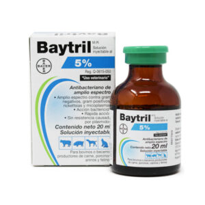 Baytril® 5% — Antibiótico de amplio espectro para porcinos 20ml y 50ml