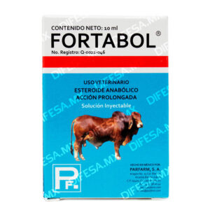 Fortabol® — Esteroides anabólicos con vitaminas para bovinos 10 y 50 ml