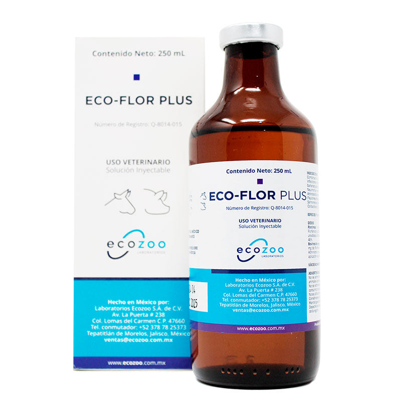 ECO-FLOR PLUS — Antibiótico de amplio espectro para bovinos 100 mL y 250 mL