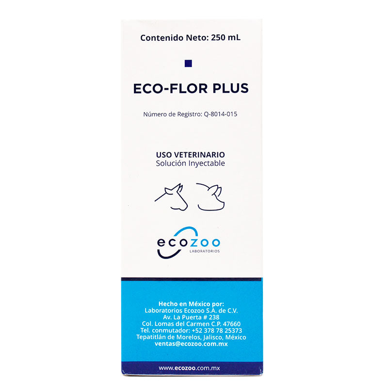 ECO-FLOR PLUS — Antibiótico de amplio espectro para bovinos 100 mL y 250 mL
