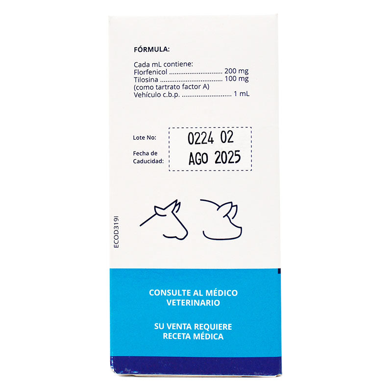 ECO-FLOR PLUS — Antibiótico de amplio espectro para bovinos 100 mL y 250 mL